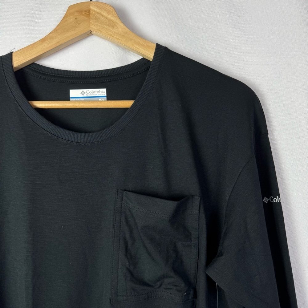 Columbia Black Boundless Trek Hiking Layer Long Sleeve Shirt M - Picture 3 of 4
